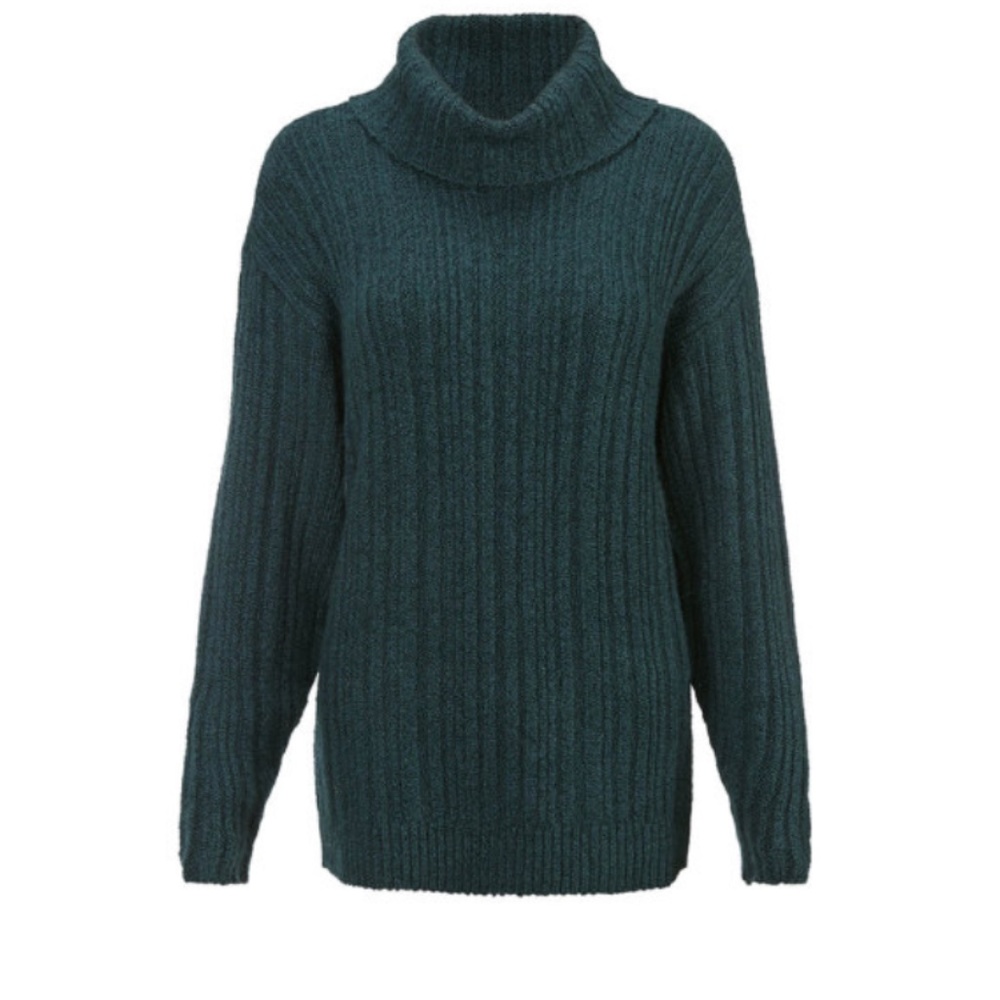 Cabi Emerald Green Cowl Neck Sweater